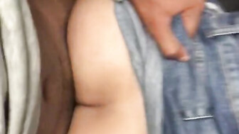 Public sex in an elevator