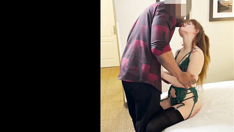 Redhead teen gets messy facial from that huge black dong