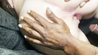 Big black cock fucks thick BBC slut