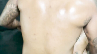 Big black cock fucks thick BBC slut