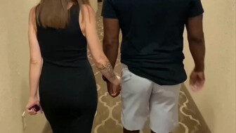 Redhead wife shared with black lover at hotel