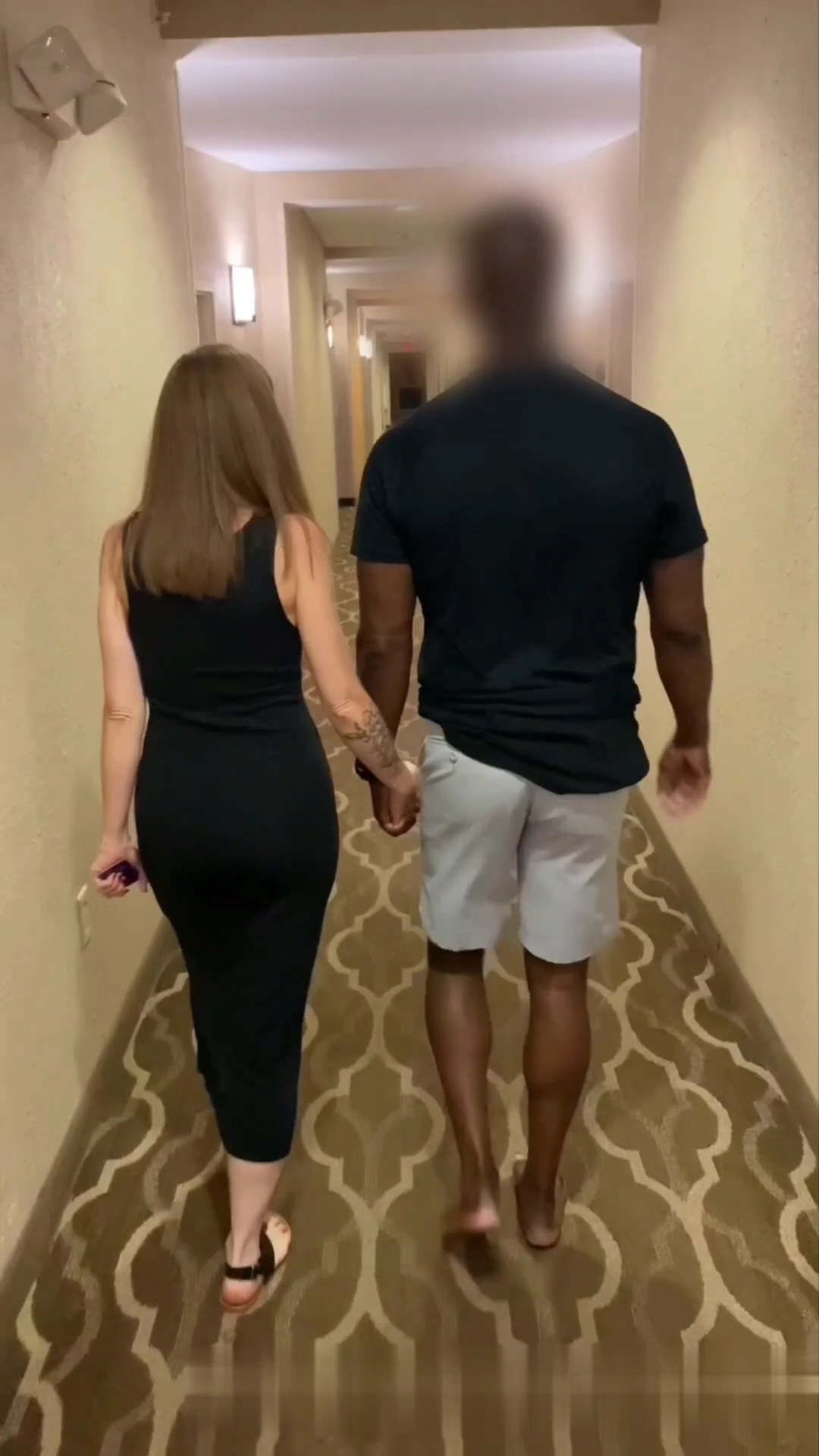 Redhead wife shared with black lover at hotel