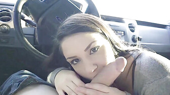 Pretty latina swallowed lovers cum