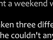 Wife spent weekend with BBC