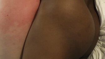 Hung black stud cums inside that tight white pussy