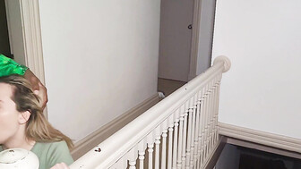 White slut cheats on her bf in an airbnb