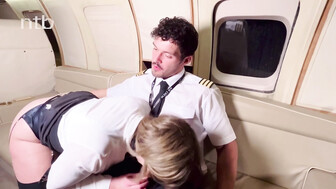 Hot sex with airplane pilots