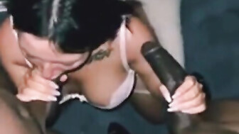 She stayed behind after the party was over and got a real treat