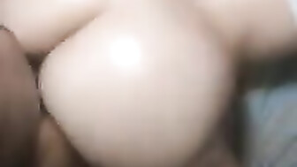 Olive oil on her bubble butt makes good video