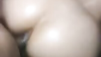 Olive oil on her bubble butt makes good video