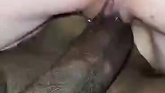 Husband films wife riding BBC