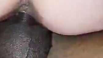 Husband films wife riding BBC