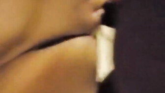 Horny slut swallows BBC then fucked