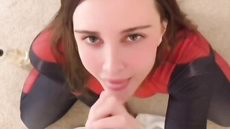 Beautiful girl sucking bf