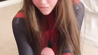 Beautiful girl sucking bf