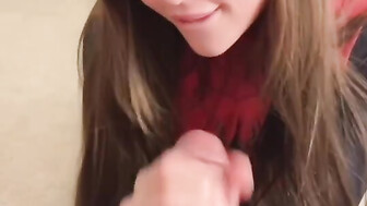 Beautiful girl sucking bf