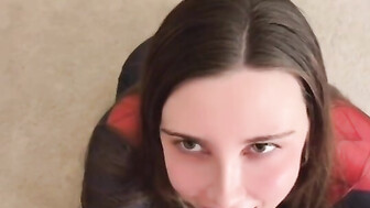 Beautiful girl sucking bf