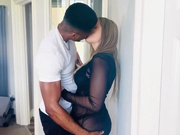 Pretty hotwife having fun with handsome black lover