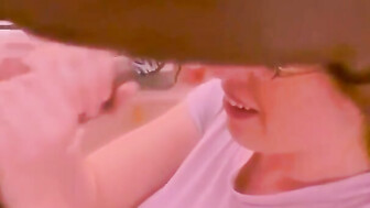 Snowbunny gets throatfucked by BBC bf