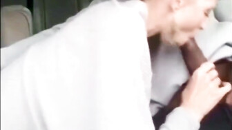 Hot mom gives blowjobs in the parking lot