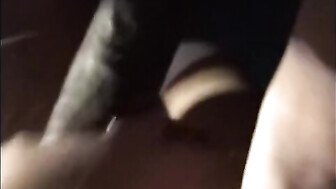 White blonde girl begs to suck black dick