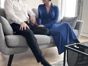 Hubby licks and cleans wife's pussy after black stud fucked her