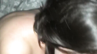 Boss lady sucking her first ever black cock