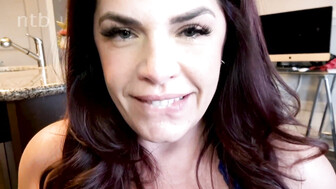 Thick ass housewife takes black dick on her kitchen