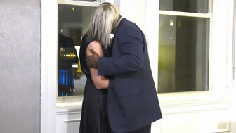 Blonde PAWG wife sucks and rides big black cock