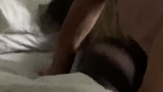 Sexy cuckold blonde wife rides big black dick in a hotel