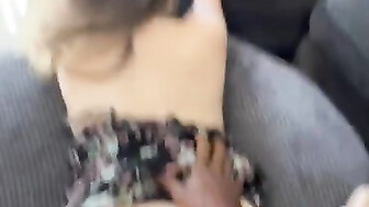 Watching home videos and a big black cock from behind