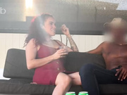 Black guy with big dick and hot redhead chick