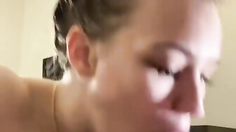 Sloppy blowjob for neighbor