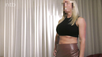 Cuckold white milf fucks bbc and accidentally reveals her face