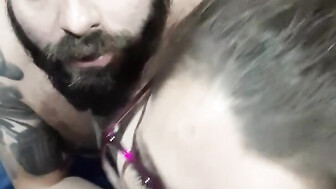 Cuckold wife and hubby sucks BBC