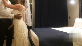 Hot white bride wanted a hot night with a big black dick