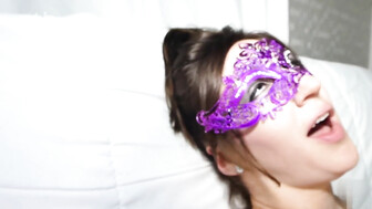 Hot black lover with big tool and married slut in mask