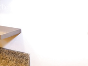 Handsome black guy and slutty white chick in a shower