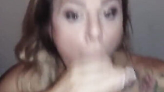 Good white girl blows BBC