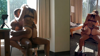 Sexy white wife cuckold sharind with black lover