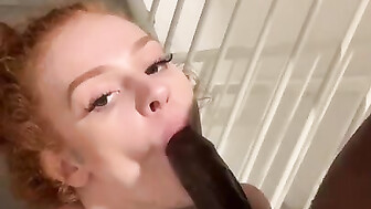 Hot sloppy blowjob