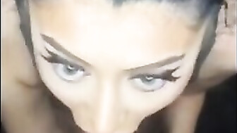 Sexy slut blows massive black monster BBC