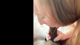 Redhead white babe fucks that bbc and gets creampied