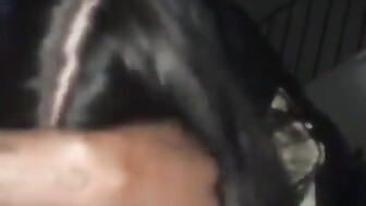 Cute White Girl Sucks off BBC late night after the party