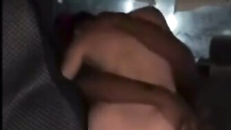 Black cock riding in the car