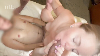 Sexy slut with phat ass takes three dicks