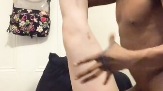 PAWG wife squirting from rough sex with BBC