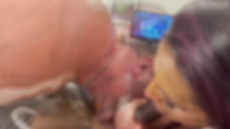 Brooke sucking cock with her cuck