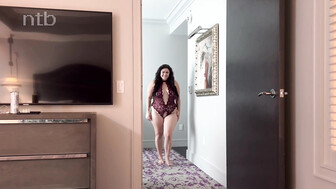 Chubby white babe gets messy facial from her hung black lover