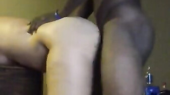 White bubble butt wife takes her first Black cock